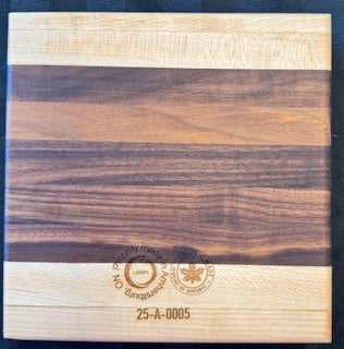 Walnut & Maple wood Cigar Ashtray with semi-transparent epoxy resin centre