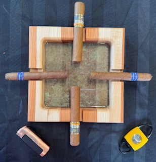 Luxury Cherry & Maple Cigar Ashtray - #25-A-0009