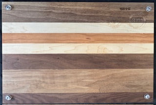 Walnut, Cherry & Maple Cutting Board - #25-B-0006
