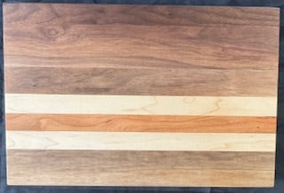 Walnut, Cherry & Maple Cutting Board - #25-B-0006