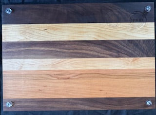 Walnut, Cherry & Maple Cutting Board - #25-B-0008