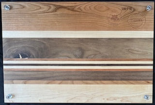 Walnut, Cherry & Maple Cutting Board - #25-B-0011
