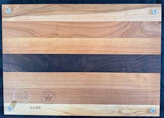 Engraved Walnut & Cherry Cutting Board - #25-B-0015