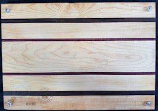 Engraved Maple, Walnut & Purple Heart Cutting Board - #25-B-0017