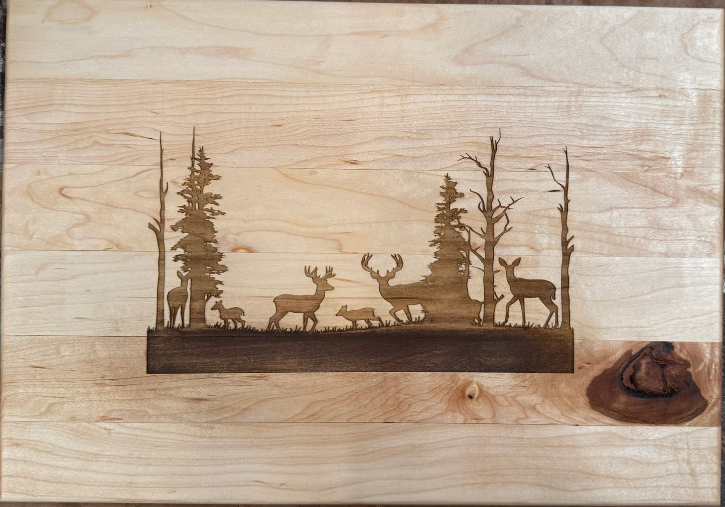 Engraved Maple Cutting Board - #25-B-0024