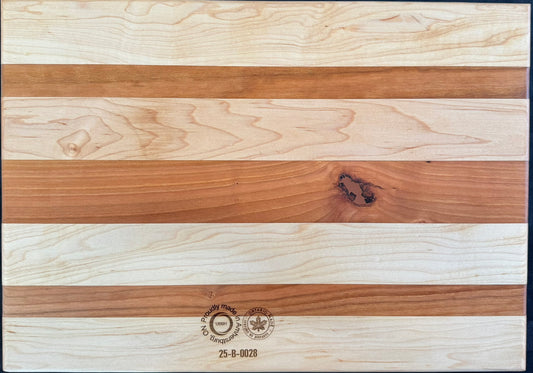 Engraved Cherry & Maple Cutting Board - #25-B-0028