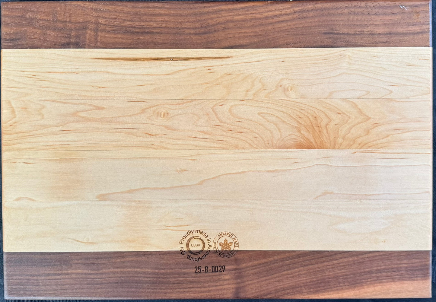 Engraved Walnut & Maple Cutting Board - #25-B-0029