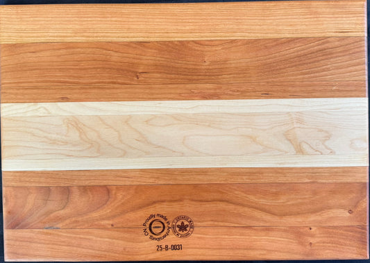 Engraved Cherry & Maple Cutting Board - #25-B-0031