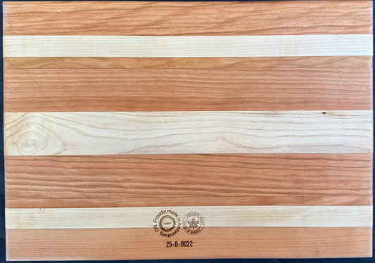 Engraved Cherry & Maple Cutting Board - #25-B-0032