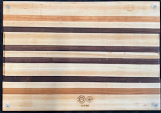Cherry, Maple & Walnut wood Extra Large Carving Board with Juice Groove