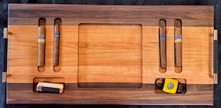 Luxury Cigar Tray Set - With Cigar Cutter & Torch Lighter - #25-CD-0014