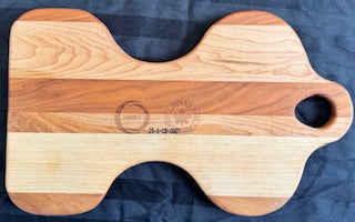 Hourglass Engraved Cutting and Serving Board - #25-S-CB-0001