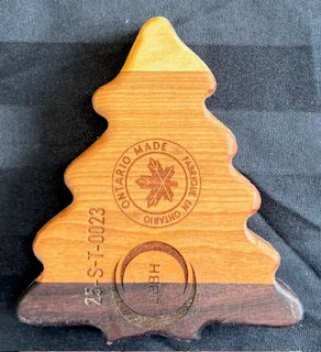 Maple, walnut and cherry wood small Tree Tray