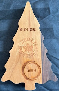 Walnut and cherry wood Sectioned Tree small Tray