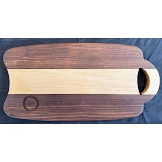 Maple & Walnut Suitcase Shaped Serving Board – suitcase design serving board made from maple and walnut woods