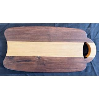 Maple & Walnut Suitcase Shaped Serving Board - #25-SB-0021
