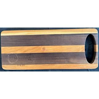 Cherry & Walnut Rectangular Shaped Serving Board – classic rectangular serving board crafted from cherry and walnut