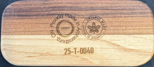 walnut and maple wood Medium Rectangular Tray