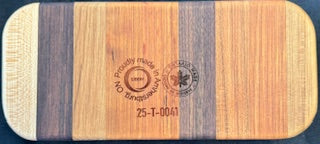 cherry, walnut and maple wood Large Rectangular Tray