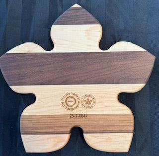 walnut and maple wood 6 Section Flower Tray