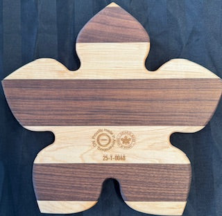 walnut and maple wood 6 Section Flower Tray