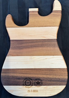 Maple and walnut wood Electric Guitar Tray