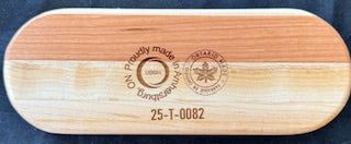 Cherry and maple wood Rounded Long Tray