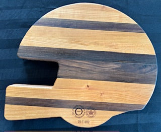 walnut and cherry Football Helmet Tray