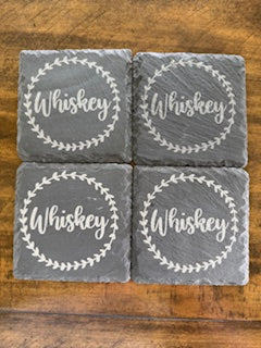 Luxury Drink Tray Set - With Crystal Glasses & Coasters - #25-CD-0003