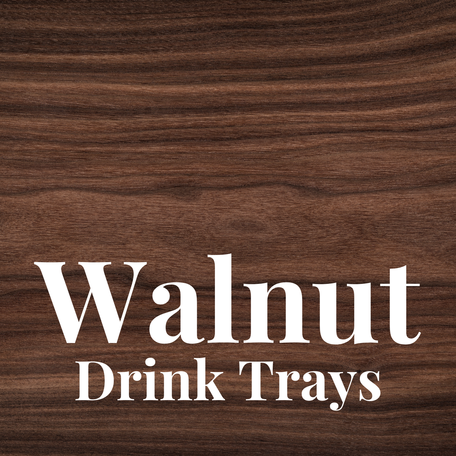 Walnut Drink Trays