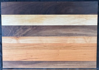 Walnut, Cherry & Maple Cutting Board - #25-B-0008