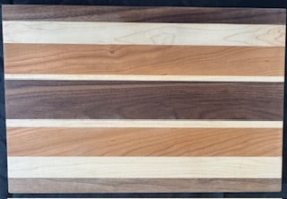 Walnut, Cherry & Maple Cutting Board  - #25-B-0009