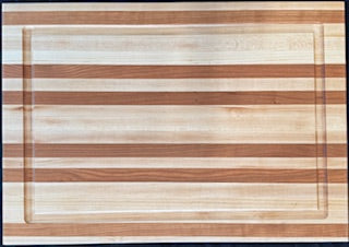 Cherry & Maple Extra Large Carving Board with Juice Groove - #25-B-0035