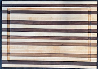 Maple & Walnut Extra Large Carving Board with Juice Groove - #25-B-0039