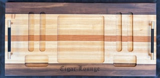 Luxury Cigar Tray Set - With Cigar Cutter & Torch Lighter - #25-CD-0015