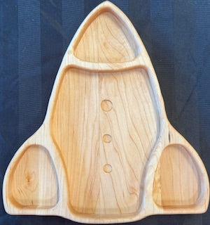 Rocketship Plate - #25-P-0018