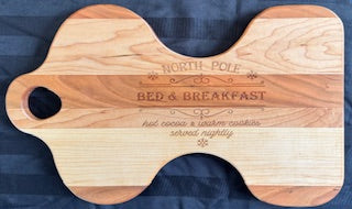 Hourglass Engraved Cutting and Serving Board - #25-S-CB-0001