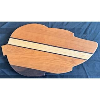 Cherry, Maple & Walnut Angled Leaf Serving Board - #25-SB-0013