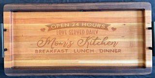 Engraved Open Serving Tray - #25-ST-0008