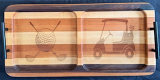 Engraved Sectioned Serving Tray - #25-ST-0009